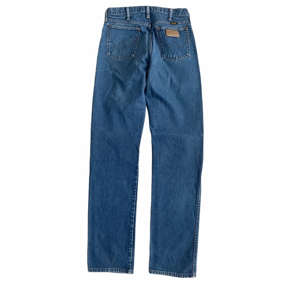 Vintage Wrangler Cowboy Cut Rigid Long Jeans Made in USA / 33 X 36 - Picture 1 of 12